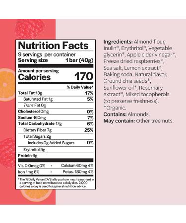 GOOD TO GO Soft Baked Bars - Raspberry Lemon, 9 Pack | Gluten Free, Keto, Paleo, Low Carb Snacks - Buy Online on GoSupps.com