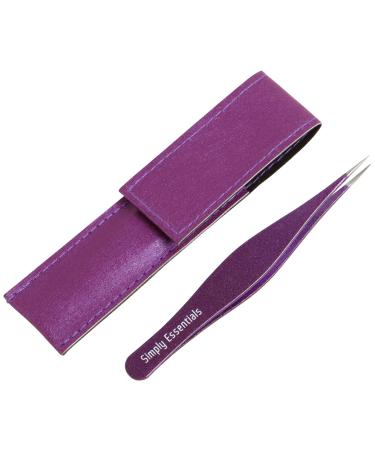 Best Tweezers for Ingrown Hair Includes Purple Case and Ebook Professional Surgical Quality