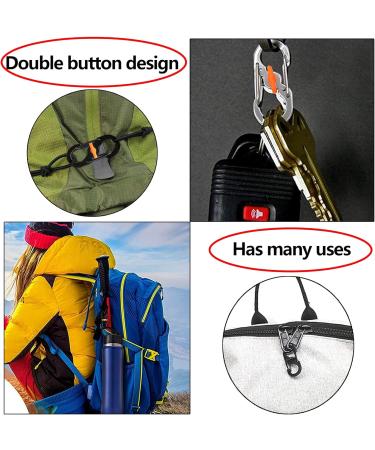 Dher S Outdoor Camping Mini S Clip 10 Pack Stainless Steel S-Shaped Carabiners | Anti-Theft & Anti-Drop Clips for Backpacking & Outdoor Use - Buy Online on GoSupps.com