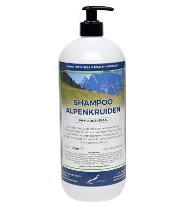 Claudius Alpine Herb Shampoo 1 Litre - With Free Pump