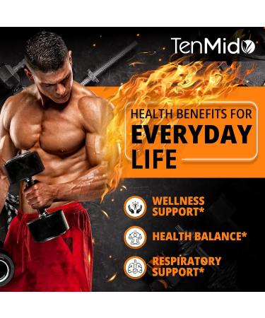 Tenmido 13-in-1 Immune Support Supplement Liquid Drops with Astragalus Elderberry Quercetin Echinacea Chlorophyll Turmeric Ginger Rhodiola Licorice and More - 30ml 1 Fl Oz - Buy Online on GoSupps.com