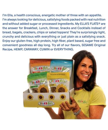 ELLAS FLATS All Seed Savory Crisps - Gluten Free, Keto, Vegan, High Fiber, Low Carb (20 Pack) - Buy Online on GoSupps.com