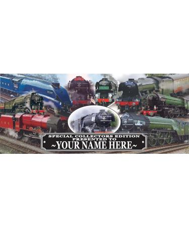 Classic Iconic Steam Locomotive Trains Personalised Mug with Choice of Sweets Gift - Buy Online on GoSupps.com