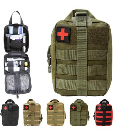 Buy Bituor Waterproof Tactical First Aid Pocket Kit - Molle EMT Pouch for Camping Travel & Adventure (Green) - Buy Online on GoSupps.com