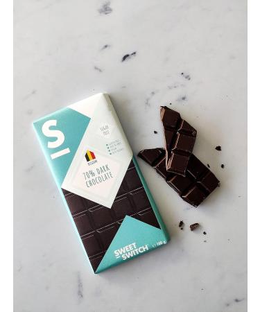  Sweet Switch SWEET-SWITCH - Chocolate Discovery Box - 7 x 100 g - Belgian chocolate mix - Healthy chocolate - Less sugar - KETO - Buy Online on GoSupps.com