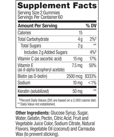 OLLY Undeniable Beauty Gummy for Healthy Hair Skin & Nails * Biotin Vitamins C & E Keratin Chewable Supplement Grapefruit Flavored 60 Day Supply - 120 Count 120 Count (Pack of 1) - Buy Online on GoSupps.com