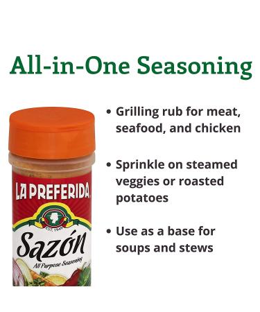La Preferida Sazon Seasoning 8 oz - Authentic Hispanic Spice Blend - Buy Online on GoSupps.com