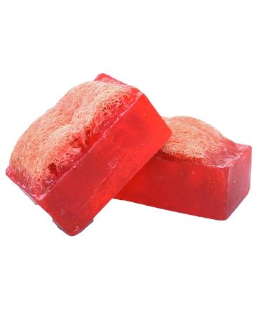 Handmade Luffa Soap Bar (4.5oz) - Exfoliating Verbena & Berries Glycerin Soap | Falls River Soap - International Shipping Available - Buy Online on GoSupps.com