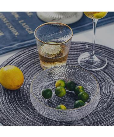 Salad Bowl Glass Salad Bowl Dessert Bowl Fruit Salad Bowl Pileup Circular Glass Grain Bowl Bowl of Transparent Kitchen Bowl (2 Colors) Pasta Bowls(Color:B) (B) - Buy Online on GoSupps.com