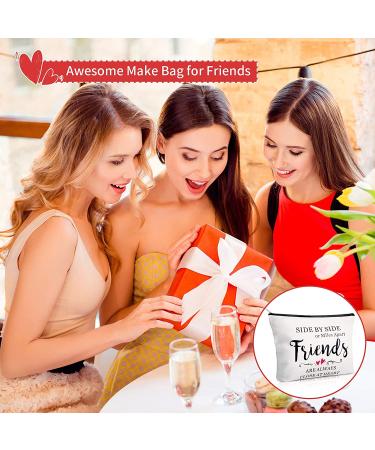 5 Piece Friend Gift Cosmetic Bag Set - Long Distance Friendship Travel Cases for Women - Birthday & Christmas Makeup Bags - Side by Side Friends, Family, Sister - Buy Online on GoSupps.com