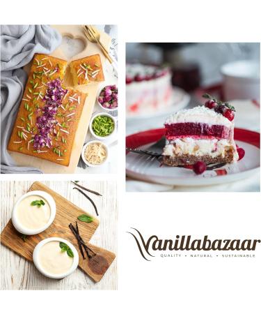 Vanillabazaar Sustainable Organic Fairtrade Grade A Bourbon Vanilla Pods - 2 Premium Beans in Resealable Tube for Chefs & Home Baking/Cooking - Buy Online on GoSupps.com