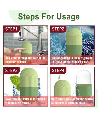 BDSHUNBF Gua Sha & Jade Roller Set - Ice Facial Roller for Skin Tightening & Eye Swelling Relief - Reusable Silicone Massager - Buy Online on GoSupps.com