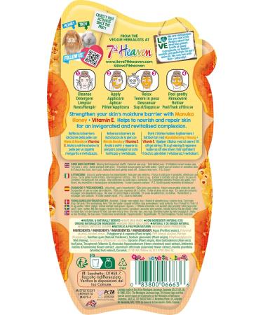 7th Heaven Manuka Honey Peel Off Face Mask with Vitamin E - Nourish and Renew - All Skin Types - Buy Online on GoSupps.com
