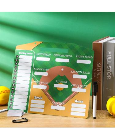 Geyee 34 Pcs Magnetic Dugout Coaching Board Baseball Include 30 Lineup Cards Magnetic Baseball Lineup Board Softball Lineup Board for Dugout  2 Snap Hooks and Pen for Dugout Display Baseball Simple - Buy Online on GoSupps.com