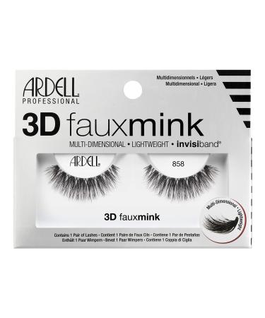 Ardell Faux Mink Luxuriously Lightweight With Invisiband 3D #858 (Pack of 6)
