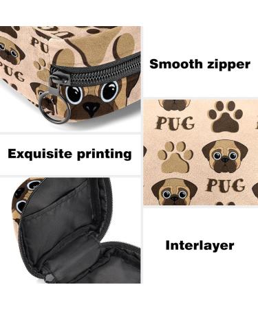 Shop Pug Puppy Portable Period Bags - Perfect Storage for Menstrual Cups & More | Ideal for Women Teens & Girls - Buy Online on GoSupps.com
