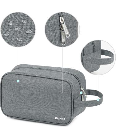 Travel Toiletry Wash Bag for Men and Women Traveling Dopp Kit Shaving Bag for Toiletries Accessories (Grey) A-grey - Buy Online on GoSupps.com