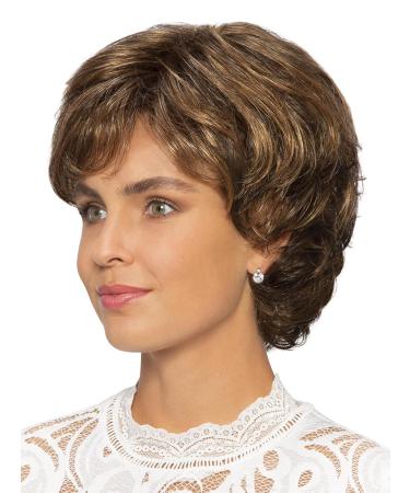 Lofty Wig Jasmin | High-Quality Synthetic Hair Wig | Realistic Medium Brown/Copper Maroon Highlights - International Shipping Available - Buy Online on GoSupps.com