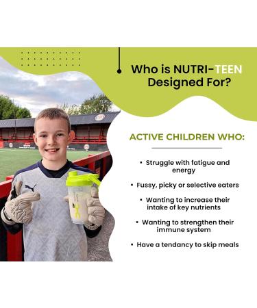 Nutriteen Nutri-Teen Shakes Strawberry Flavour (500g) Nutrition-Rich Powder Food for Active Kids - Buy Online on GoSupps.com