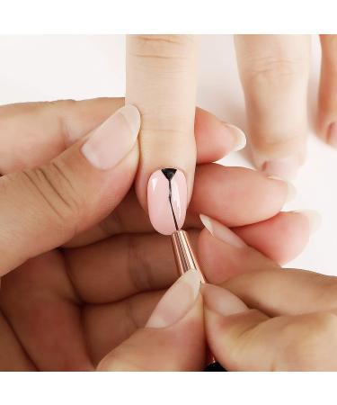 Bluesky 5-Part Gel Nail Art Brush Set - Fine Lace Angled & Tapered Brushes for Perfect Gel Manicure & Pedicure | International Shipping Available - Buy Online on GoSupps.com