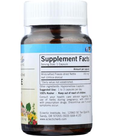 Eclectic Nettles Leaf Freeze Dried Vegetables with Glass Blue 50 Count Blue 50 Count - Buy Online on GoSupps.com