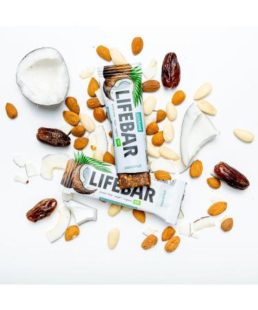 Buy Lifefood Lifebar Energieriegel - Vegan Gluten-Free Sugar-Free Coconut Sports Bar (15 Pack) | Organic Lactose-Free Energy Snack - Buy Online on GoSupps.com