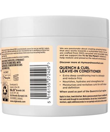 Rhyme & Reason Quench & Curl Leave-in Conditioner - Moisturizing Treatment for Curly Hair (320 ml) | International Shipping Available - Buy Online on GoSupps.com