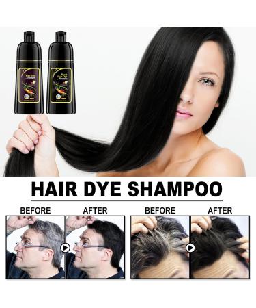 Dyceittdia 2-pack 3-in-1 Color Shampoo Hydrating and Repairing Hair Black 2 x 100ml for Colored Hair - Buy Online on GoSupps.com