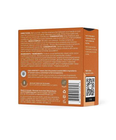 ATTITUDE Volumizing Hair Shampoo Bar | EWG Verified, Vegan & Cruelty-Free | Plastic-Free Beauty Care | Orange Cardamom 4 Oz - Buy Online on GoSupps.com