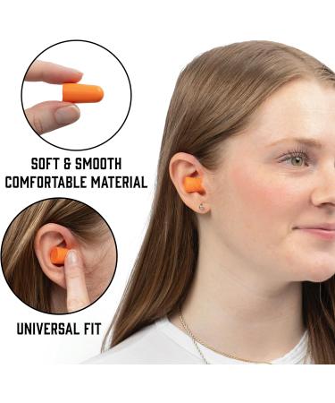 Klarny Outdoors Soft Foam Ear Plugs - 200 Pairs 32dB Noise Reduction for Sleeping Concerts & Work - Buy Online on GoSupps.com