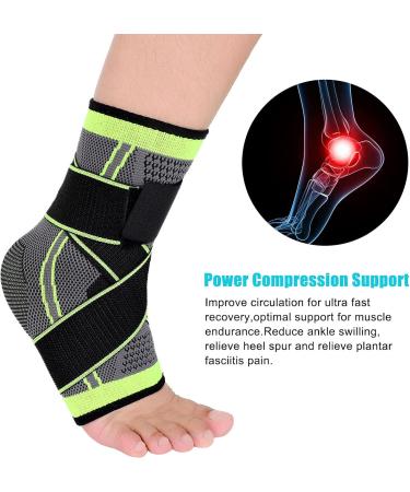 Auidy_6TXD Ankle Brace Set of 2 - Compression Ligament Support Socks for Injury Recovery and Pain Relief - Buy Online on GoSupps.com