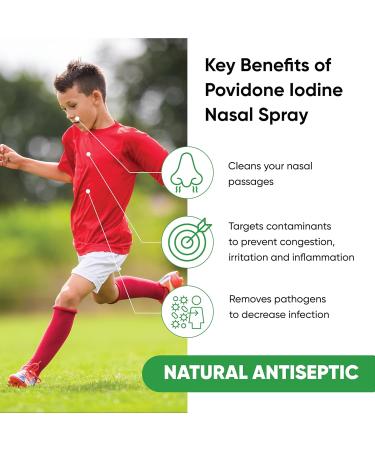 Buy .5% Povidone-Iodine Nasal Spray - Rapid Relief for Daily Congestion 100 Applications 30ml - International Shipping Available - Buy Online on GoSupps.com