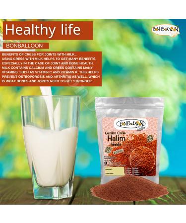 Organic Herbal Garden Cress Seed 500g - Lepidium Sativum for Agriculture & Health - Buy Online on GoSupps.com