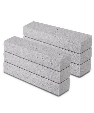 Blocks Bimsstein for toilet 6 pieces of pumice stone toilet cleaner for toilet pumice stone toilet cleaner pumice stone strong urine stone remover cleaner cleaning stone for tile cleaner grill Klo pumice stone plaster toilet 6 pieces (1 Pack)