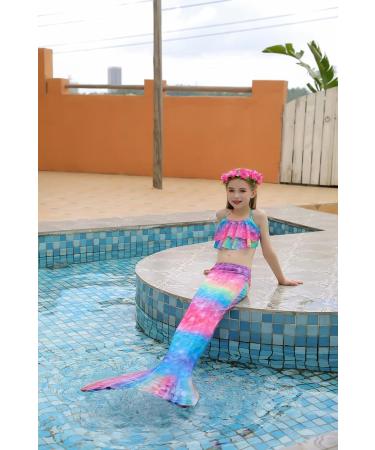 Shepretty Mermaid Tail for Kids - Swim with Mermaid Fin 3-M9 130 | Perfect for Pool & Beach Fun - Buy Online on GoSupps.com