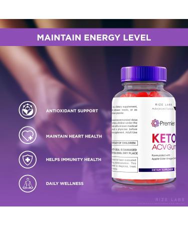 Premier Keto ACV Gummies (2 Pack) - 2000mg Advanced Weight Loss Supplement All-Natural Apple Cider Vinegar Official Formula Review - 120 Gummies Total - Buy Online on GoSupps.com