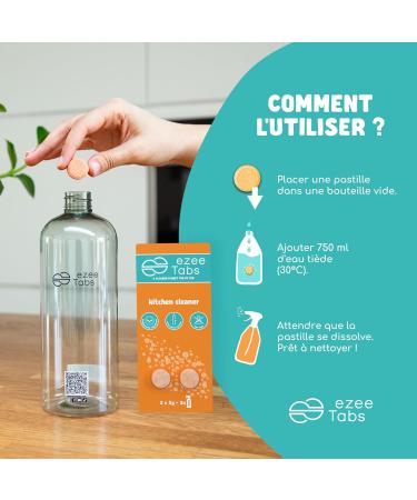 EzeeTabs Kitchen Cleaner Set - Cleaning Tablets for Microplastic-free Biodegradable and Vegan Cleaning Products - 2 x Cleaner with Degreasing Power - Buy Online on GoSupps.com