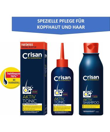 Lornamead Crisan active shampoo against hair loss care shampoo for daily use for natural hair filling set of 6 6 x 250 ml - Buy Online on GoSupps.com