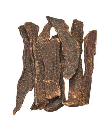 Buffalo Jerky - 300 Grams - 100% All-Natural Single Ingredient Grass-Fed Free-Range Premium Buffalo Dog Treats - Air Dried Healthy Dog Chews