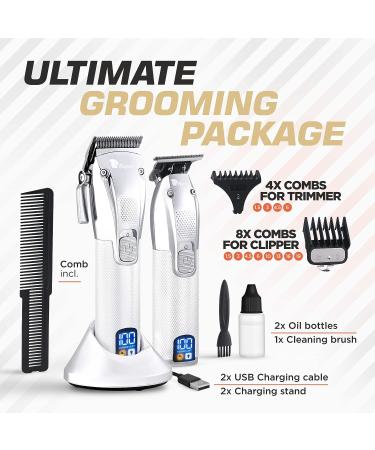 Fagaci Professional Hair Clippers Set for Men - Cordless Turbo Power Barber Clippers for Precise Hair Cutting and Trimming - Buy Online on GoSupps.com