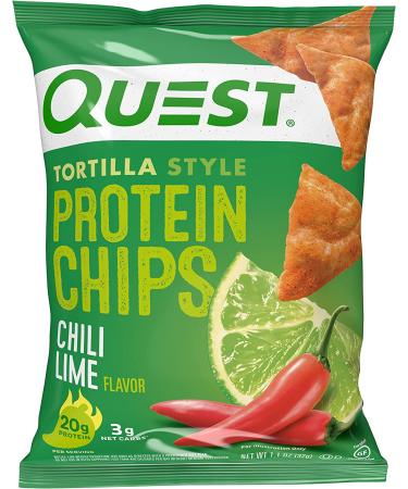 Quest Tortilla Style Protein Chips Variety Pack - Chili Lime, Nacho Cheese, Loaded Taco - 1.1 oz (12 Pack) - Buy Online on GoSupps.com