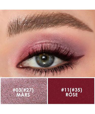 FOCALLURE Shimmer Cream Eyeshadow Stick Set - Long-Lasting Waterproof Eye Shadow Pencil Crayon for Smoky Rose Blossom look - Buy Online on GoSupps.com