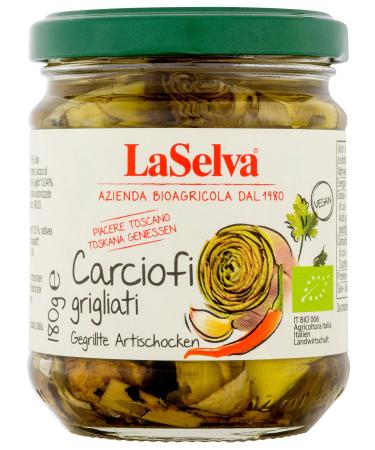 LaSelva Bio Carciofi grigliati - grilled artichokes in oil 180 g