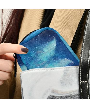 Pfrewn 7-Day Pill Organizer Case - Portable Galaxy Butterflies Travel Pill Box for Vitamins & Supplements - Zipper Pouch for Easy Use - Buy Online on GoSupps.com
