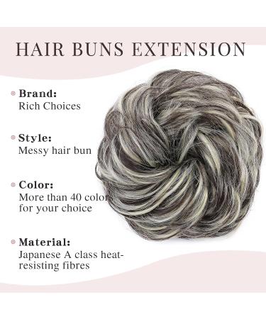 Buy Premium Real Hair Extensions - Medium Brown & Bleaching Blonde Hair Ties for Voluminous Updos & Ponytails - 45g | International Shipping Available - Buy Online on GoSupps.com