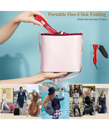 Buy Mini Hair Curling Iron Brush - Ceramic Tourmaline Ionic Hot Curler for All Hair Types | Professional Anti-Scald Electric Wand - Fast International Shipping - Buy Online on GoSupps.com