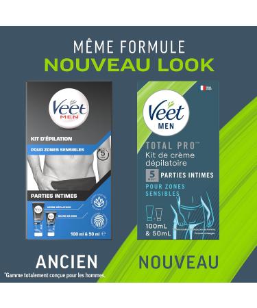 Veet Men - Set of 1 Hair Removal Kit - Depilatory Cream 100 ml and Care Balm 50 ml - 1 Depilatory Cream for Normal Skin 200 m - Buy Online on GoSupps.com