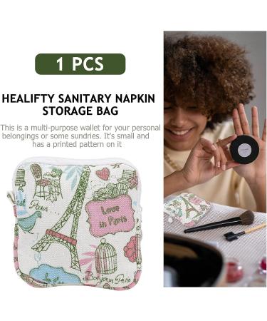 Healifty Period Bag - Portable Sanitary Napkin Storage Wallet for Women - Buy Online on GoSupps.com