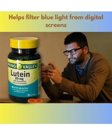 Lutein 20mg- with Zeaxanthin 30 softgels (Pack of 2) Boxed by Fusion Shop Store - Buy Online on GoSupps.com