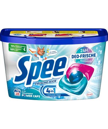Spee Power Caps Deo-Fresh 4-Pack (72 Washpages) - Long-Lasting Deodorant Freshness for All Temperatures - International Shipping Available - Buy Online on GoSupps.com